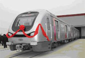 出口印度孟買(mǎi)地鐵一號線(xiàn)列車(chē)